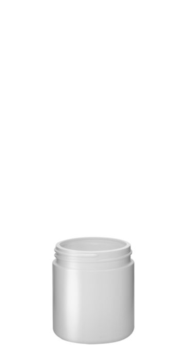 Cylindrical jar 200ml 63CT HDPE white